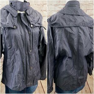 Monoreno nylon blend crinkle jacket